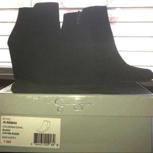 Jessica Simpson Black Suede Booties